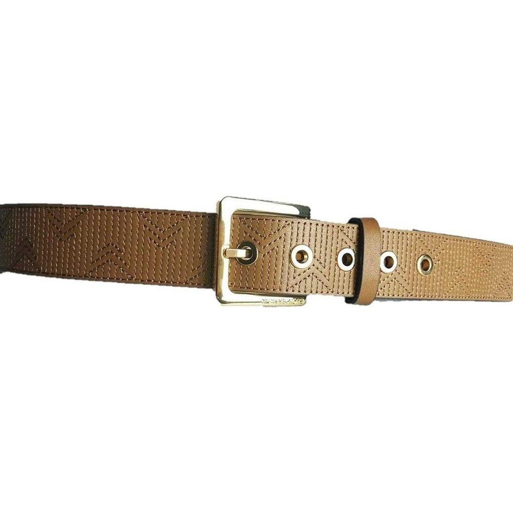 Michael Michael Kors Womens Quilted Stitch‎ Buckle Belt Acorn M